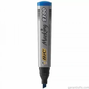 Bic 2300 Kesik Uçlu Mavi Permanent Marker Kalem