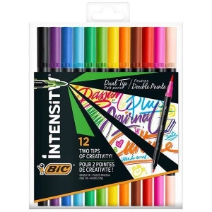 Bic İntensity Dual Tip Çift Uçlu Keçeli Kalem 12 Renk (989695)