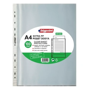 Bigpoint Bp292 Extra A4 Poşet Dosya (100 Lü Paket)