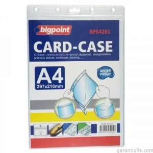 Bigpoint BP64261 Dikey A4 Kilitli Kart Poşeti