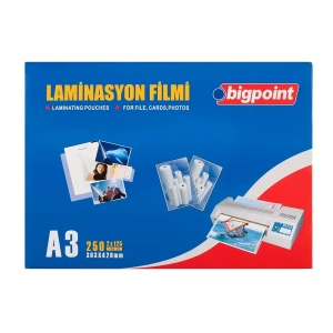 Bigpoint Bp693 Laminasyon Filmi A3 (125 Micron - 100 Lü Paket)