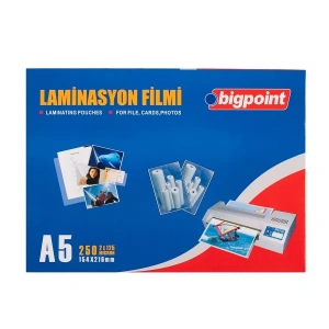 Bigpoint Bp695 Laminasyon Filmi A5 (125 Micron - 100 Lü Paket)