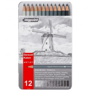 Bigpoint Dereceli Karakalem Seti 12li Bp947