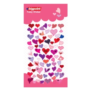 Bigpoint Eğik Desenli Kalpler