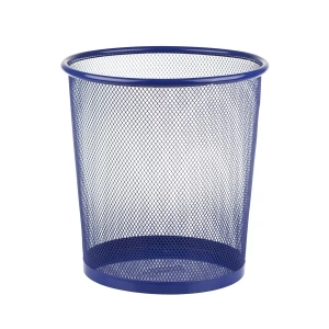 Bigpoint Metal Perfore Çöp Kovası Orta Mavi