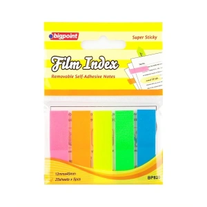Bigpoint Yapışkanlı Film Index Neon 5 Renk BP820