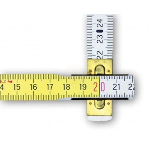 Bmi 9142 Ahşap Kırma Metre Gizli Perçin 2 Metre Sarı-Beyaz 10 Kademe