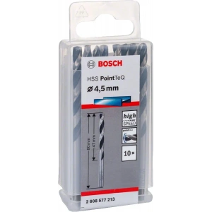 Bosch Metal Matkap Ucu HSS PointTeQ (DIN 338) 4,5 mm (10 Adet) - 2608577213