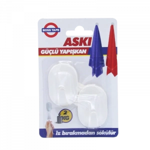 Boss Tape 4125 Plastik Küçük Askı 2li Blister