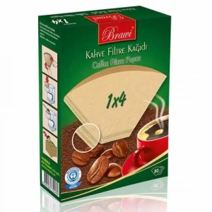 Brawi 1x4 Kahve Filtre Kağıdı (80 Adet)
