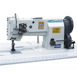 Broderi Bd-20608-2 Çift Pabuç Çift İğne Ayak Ve İğne Transportlu Deri Dikiş Makinesi