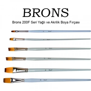 Brons 200f Seri Yağlı Ve Akrilik Boya Fırçası
