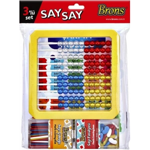 Brons 3lü Lüks Mishap Seti (Abaküs+Fasülye+Çubuk)