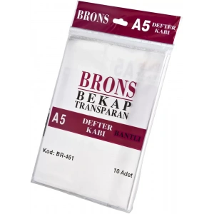 Brons A5 Hazır Defter Kabı Şeffaf 10 Lu Br-446/443/461