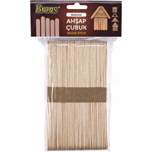 BRONS AHŞAP ÇUBUK NATUREL DAR 50 Lİ BR-900