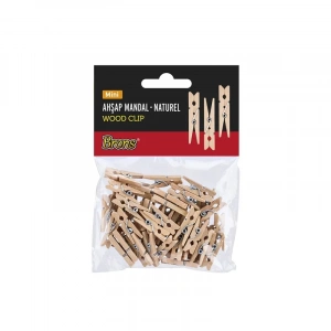 Brons Ahşap Mandal Naturel Br-909