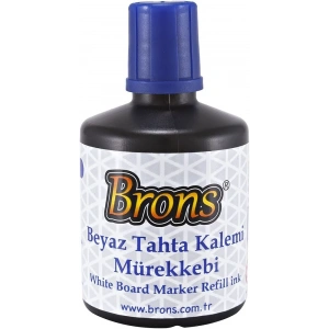 Brons Beyaz Tahta Kalemi Mürekkebi 100 cc. Mavi