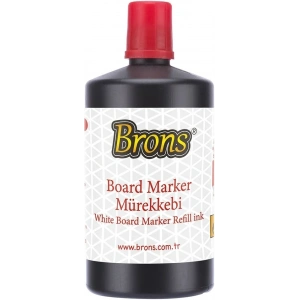 Brons Beyaz Tahta Kalemi Mürekkebi 250 cc. Kırmızı
