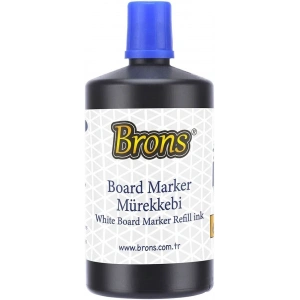 Brons Beyaz Tahta Kalemi Mürekkebi 250 cc. Mavi