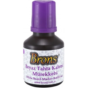 Brons Beyaz Tahta Kalemi Mürekkebi 30 cc. Mor