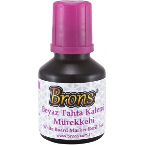 Brons Beyaz Tahta Kalemi Mürekkebi 30 cc. Pembe