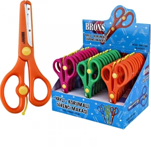 Brons Br-700 Yaylı Korumalı Öğrenci Makası