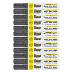 Brons Doldurulabilir Tahta Kalemi Siyah 12li Kutu