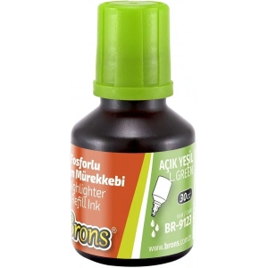 Brons Fosforlu Kalem Mürekkebi 30 cc. Açık Yeşil