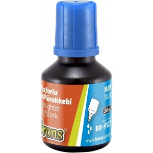 Brons Fosforlu Kalem Mürekkebi 30 cc. Mavi