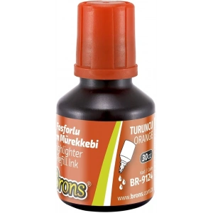 Brons Fosforlu Kalem Mürekkebi 30 cc. Turuncu