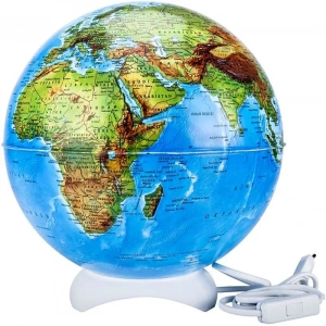 Brons Işıklı Küre 26 Cm Abajur Br-811