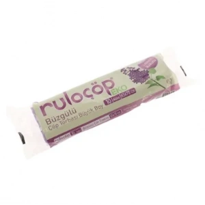 Büzgülü Çöp Torbası Orta Boy Lavanta Kokulu 10 Adet ( 55x60 )