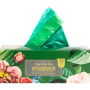 Büzgülü Çöp Torbası Orta Boy Vanilya Kokulu 600 Adet ( 55x60 )