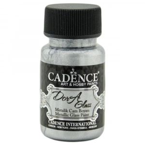 Cadence Dora Glass Metalik Cam Ve Porselen Boyası 50ml 3132 Gümüş