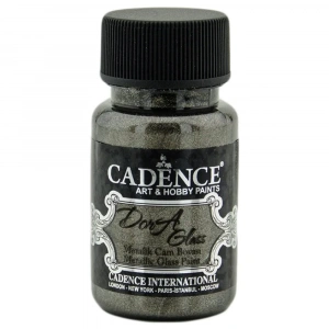 Cadence Dora Glass Metalik Cam Ve Porselen Boyası 50ml 3138 Antrasit