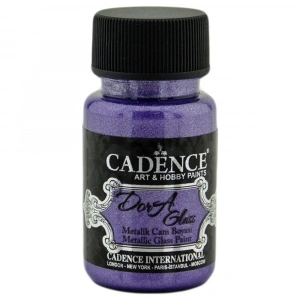 Cadence Dora Glass Metalik Cam Ve Porselen Boyası 50ml 3156 Ametist