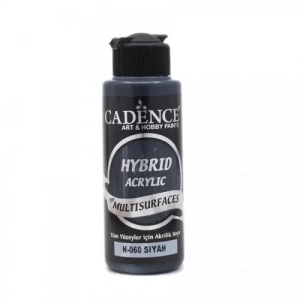 Cadence Hybrid Acrylic For Multisurfaces Tüm Yüzeyler İçin Akrilik Boya 120ml H060 Siyah