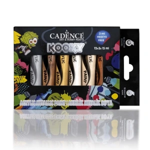 Cadence Kooky Akrilik Boya Seti 6x15ml Metalik