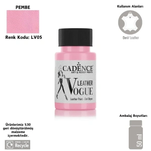 Cadence Leather Vogue Deri Boyasi 50ml LV-05 Pembe