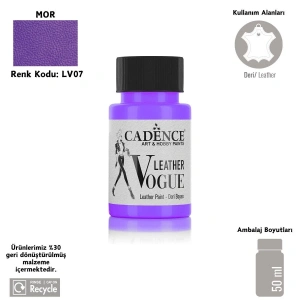 Cadence Leather Vogue Deri Boyasi 50ml LV-07 Mor