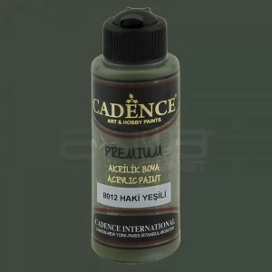 Cadence Premium Akrilik Boya 120ml 8012 Haki Yeşili