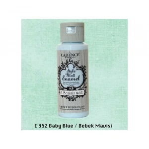 Cadence Style Matt Enamel E-352 Bebek Mavi-Baby Blue Cam & Porselen Boyası 59ml