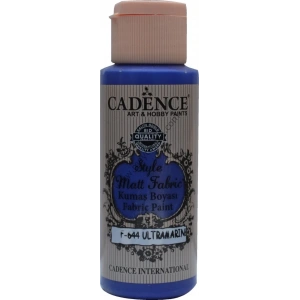 Cadence Style Matt Fabric Kumaş Boyası 59ml 644 Ultramarine