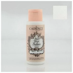 Cadence Style Matt Fabric Kumaş Boyası 59ml F601 Beyaz-White