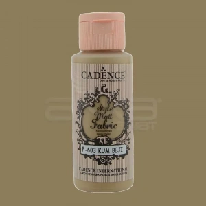 Cadence Style Matt Fabric Kumaş Boyası 59ml F603 Kum Beji-sand Beige