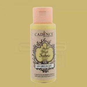 Cadence Style Matt Fabric Kumaş Boyası 59ml F604 Vanilya Sarı-Vanilla Yellow