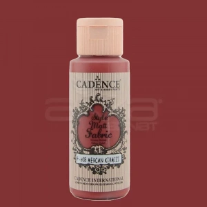 Cadence Style Matt Fabric Kumaş Boyası 59ml F608 Mercan Kırmızı-coral Red