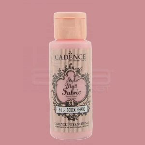 Cadence Style Matt Fabric Kumaş Boyası 59ml F611 Bebek Pembe-baby Pink