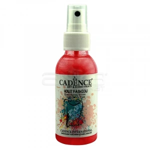 Cadence Your Fashion Sprey Kumaş Boyası 100ml-1107 Scarlet Kırmızı