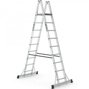 Çağsan A Tipi Platformlu Alüminyum Merdiven 8+1 Basamaklı - A3